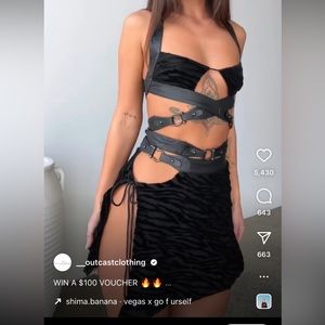 NWT Outcast Clothing Festival Rave Set